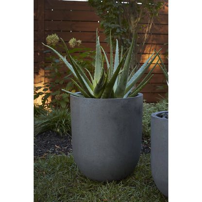 Leith Planter by Accent Decor in grey. Made from fiber composite in a modern style.