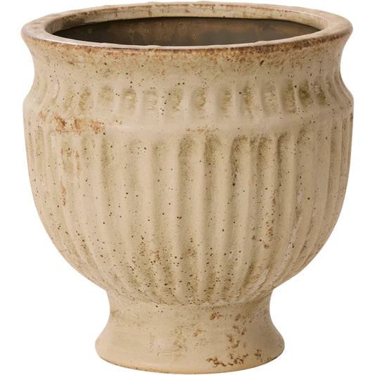 Cadmus Urn by Accent Decor in tan. Made from ceramic in a unique style.