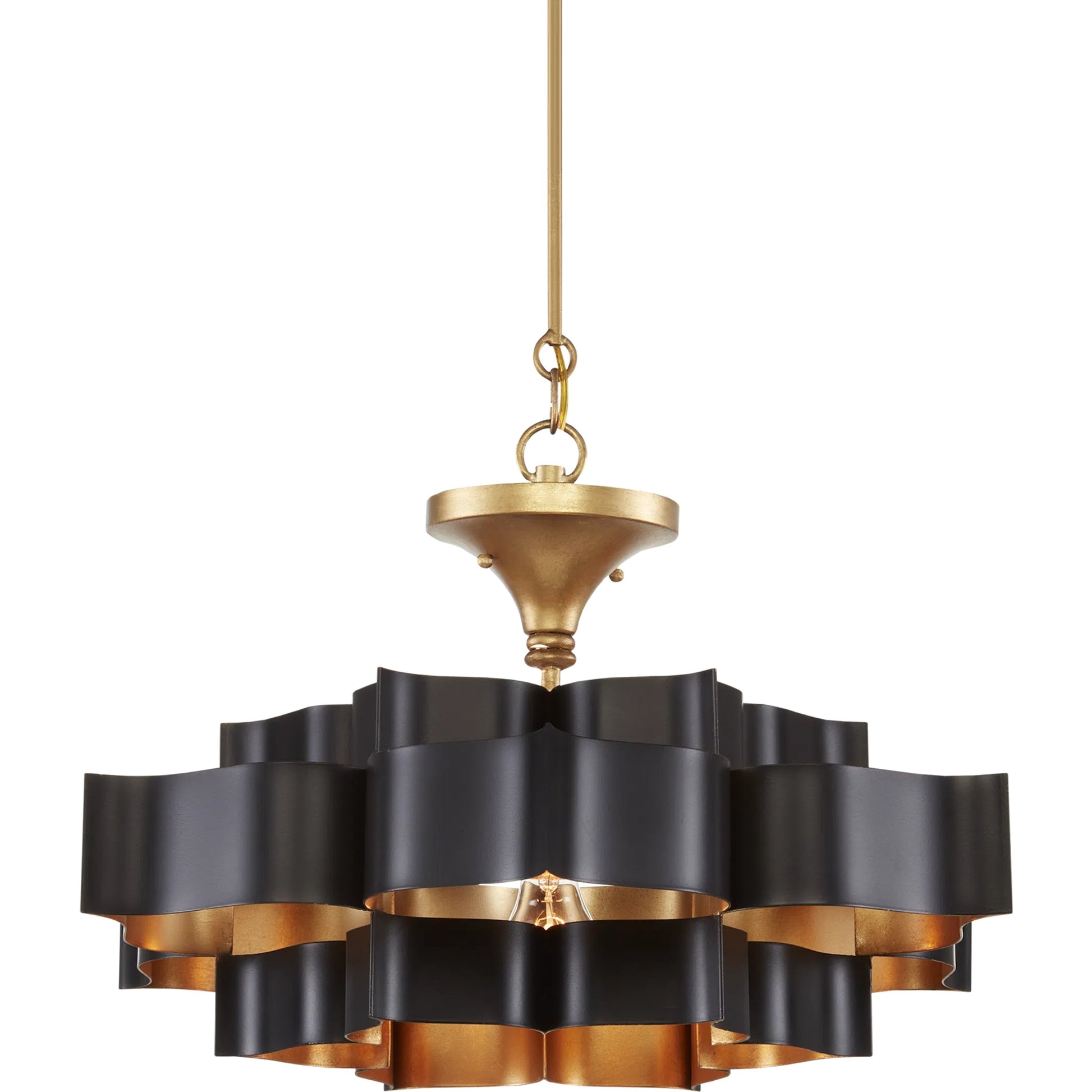 Grand Lotus Chandelier by Currey and Company. Made from unique in a modern style.