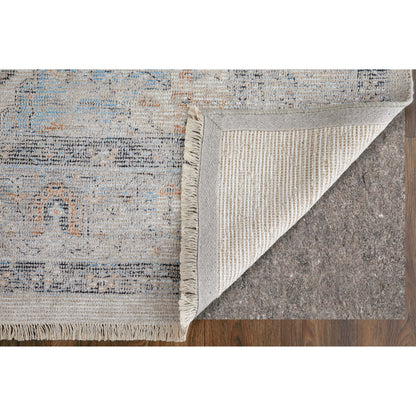 Caldwell Rug - 8798980F by Feizy in ivory, blue, orange. Made from wool, viscose in a unique style.