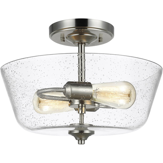001 SI-2241129 | Primary Silo | Belton Two Light Ceiling Semi-Flush Mount by Visual Comfort & Co.. Made from steel in a unique style.