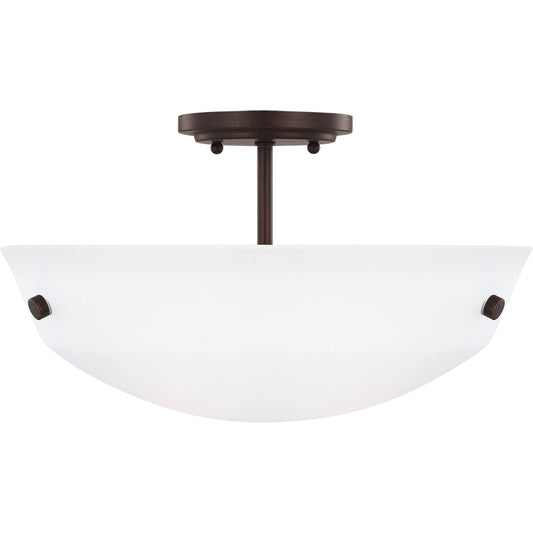 Kerrville Two Light Semi-Flush Convertible Pendant by Visual Comfort & Co.. Made from steel, glass in a unique style.