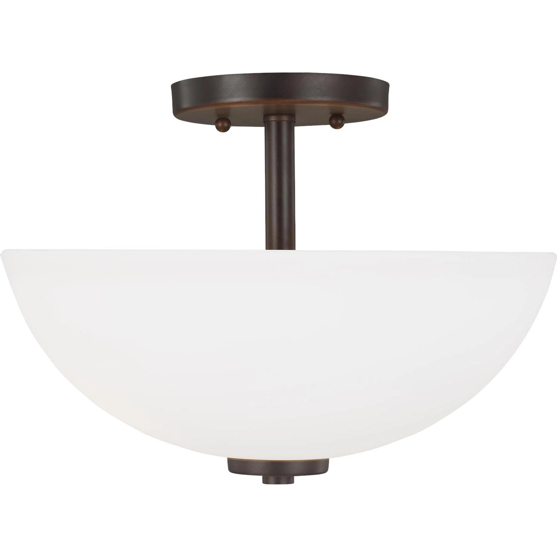 Oslo Two Light Semi-Flush Convertible Pendant by Visual Comfort & Co.. Made from steel in a unique style.