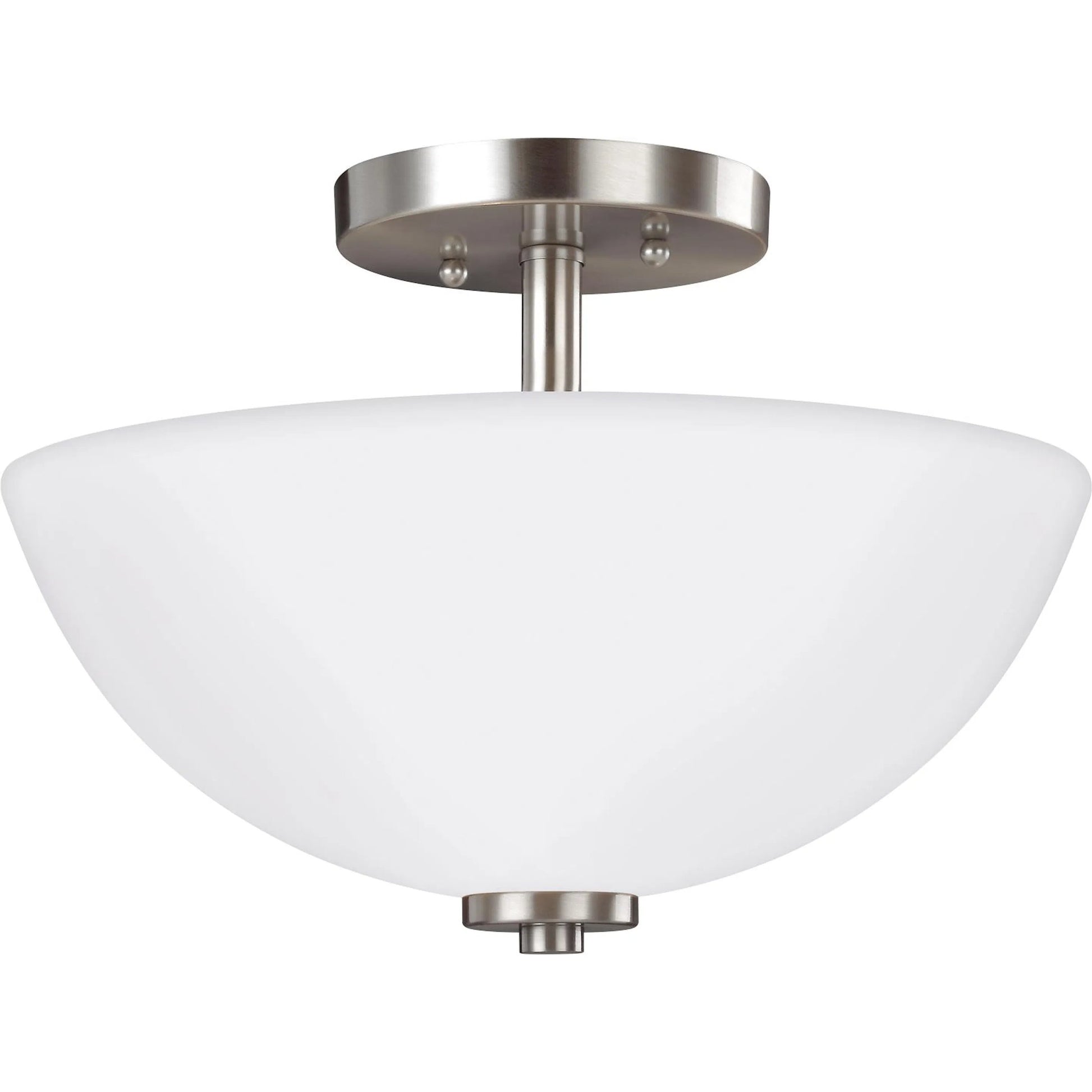 Oslo Two Light Semi-Flush Convertible Pendant by Visual Comfort & Co.. Made from steel in a unique style.