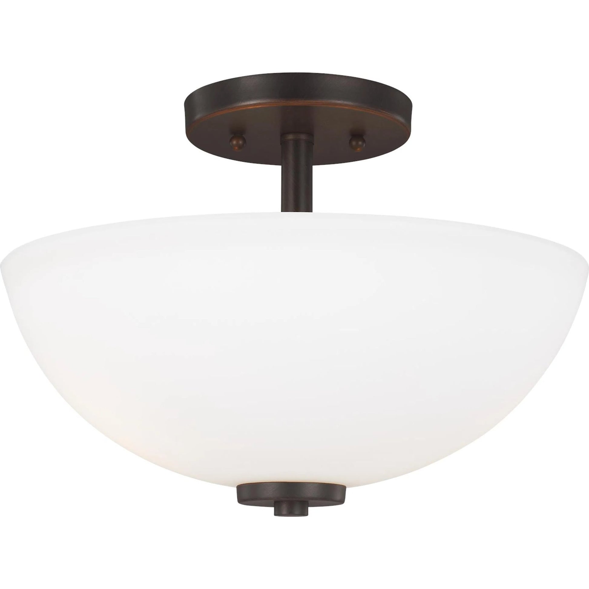Oslo Two Light Semi-Flush Convertible Pendant by Visual Comfort & Co.. Made from steel in a unique style.