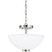 Oslo Two Light Semi-Flush Convertible Pendant by Visual Comfort & Co.. Made from steel in a unique style.