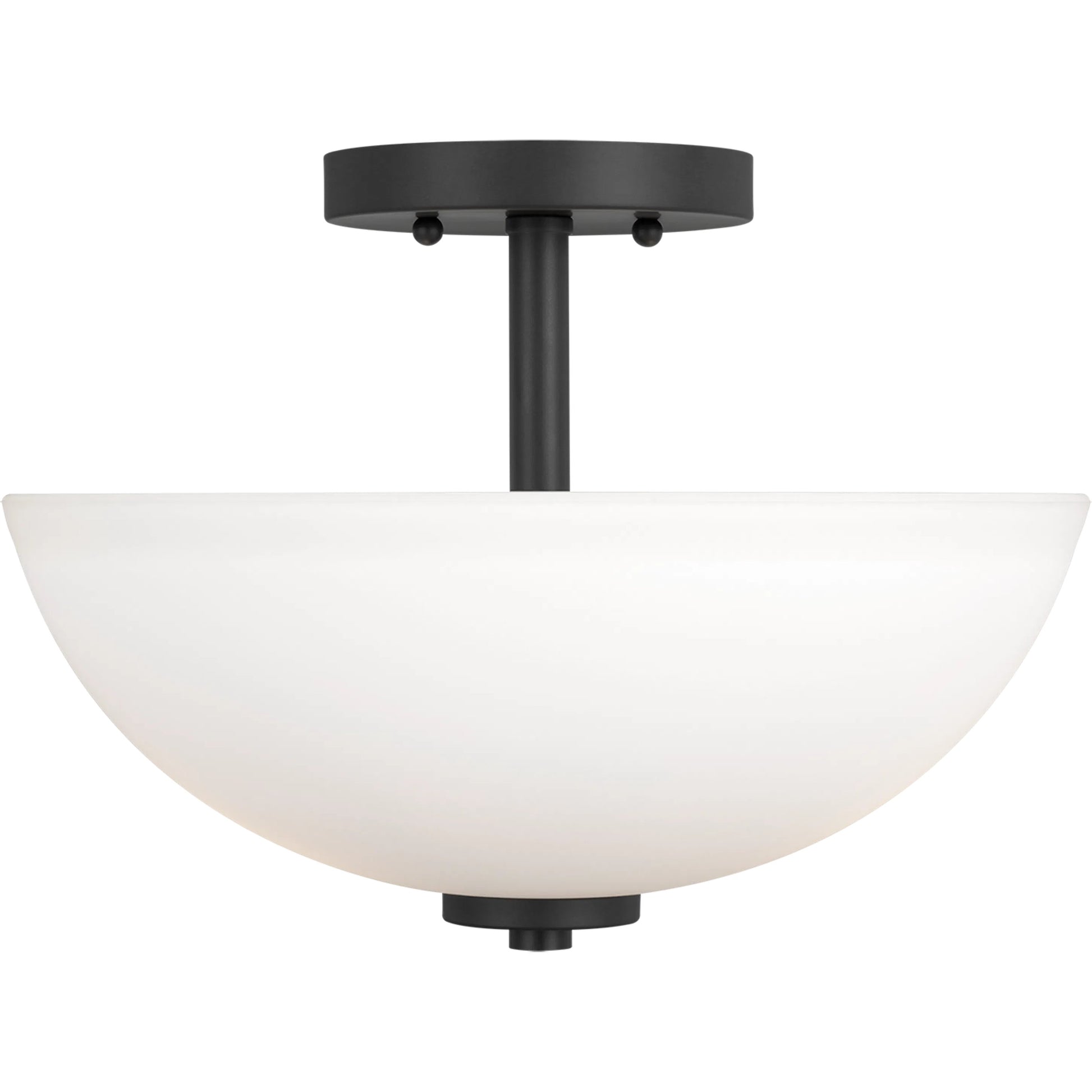Oslo Two Light Semi-Flush Convertible Pendant by Visual Comfort & Co.. Made from steel in a unique style.