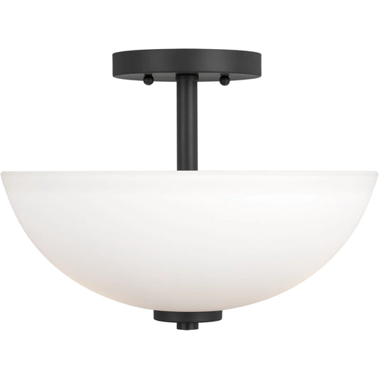 Oslo Two Light Semi-Flush Convertible Pendant by Visual Comfort & Co.. Made from steel in a unique style.