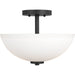 Oslo Two Light Semi-Flush Convertible Pendant by Visual Comfort & Co.. Made from steel in a unique style.