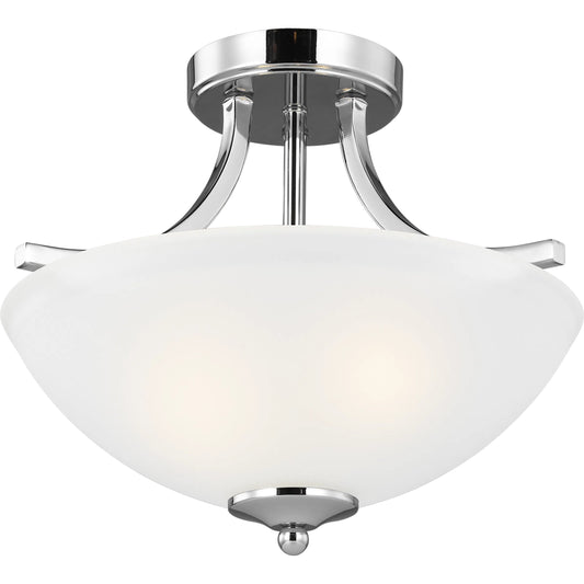 Geary Small Two Light Semi-Flush Convertible Pendant by Visual Comfort & Co.. Made from steel in a unique style.