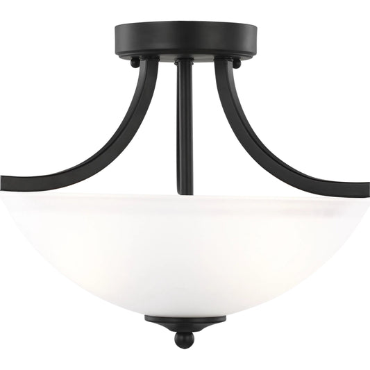 Geary Small Two Light Semi-Flush Convertible Pendant by Visual Comfort & Co.. Made from steel in a unique style.