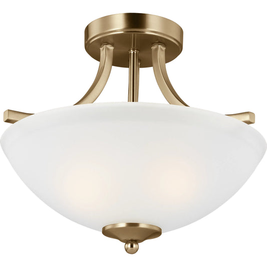 Geary Small Two Light Semi-Flush Convertible Pendant by Visual Comfort & Co.. Made from steel in a unique style.