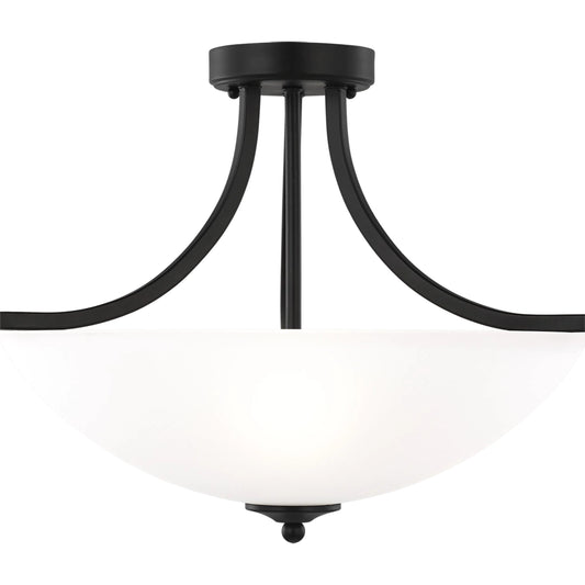 Geary Medium Three Light Semi-Flush Convertible Pendant by Visual Comfort & Co.. Made from steel in a unique style.