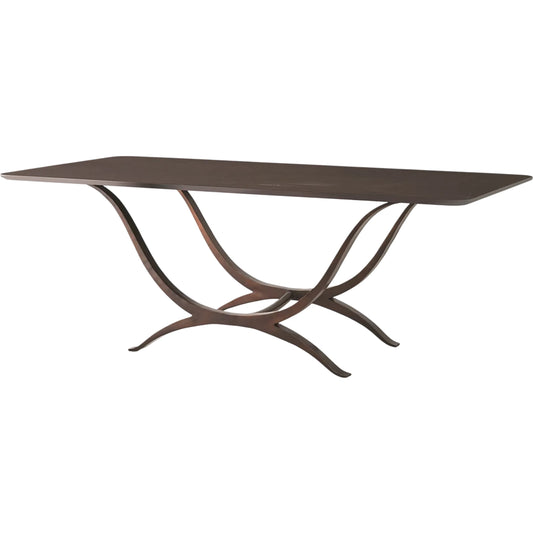 Chorda Dining Table by Global Views in bronze. Made from unique in a unique style.