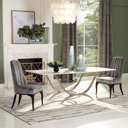 Murano Leaf Chandelier by Global Views. Made from frosted glass in a transitional style.