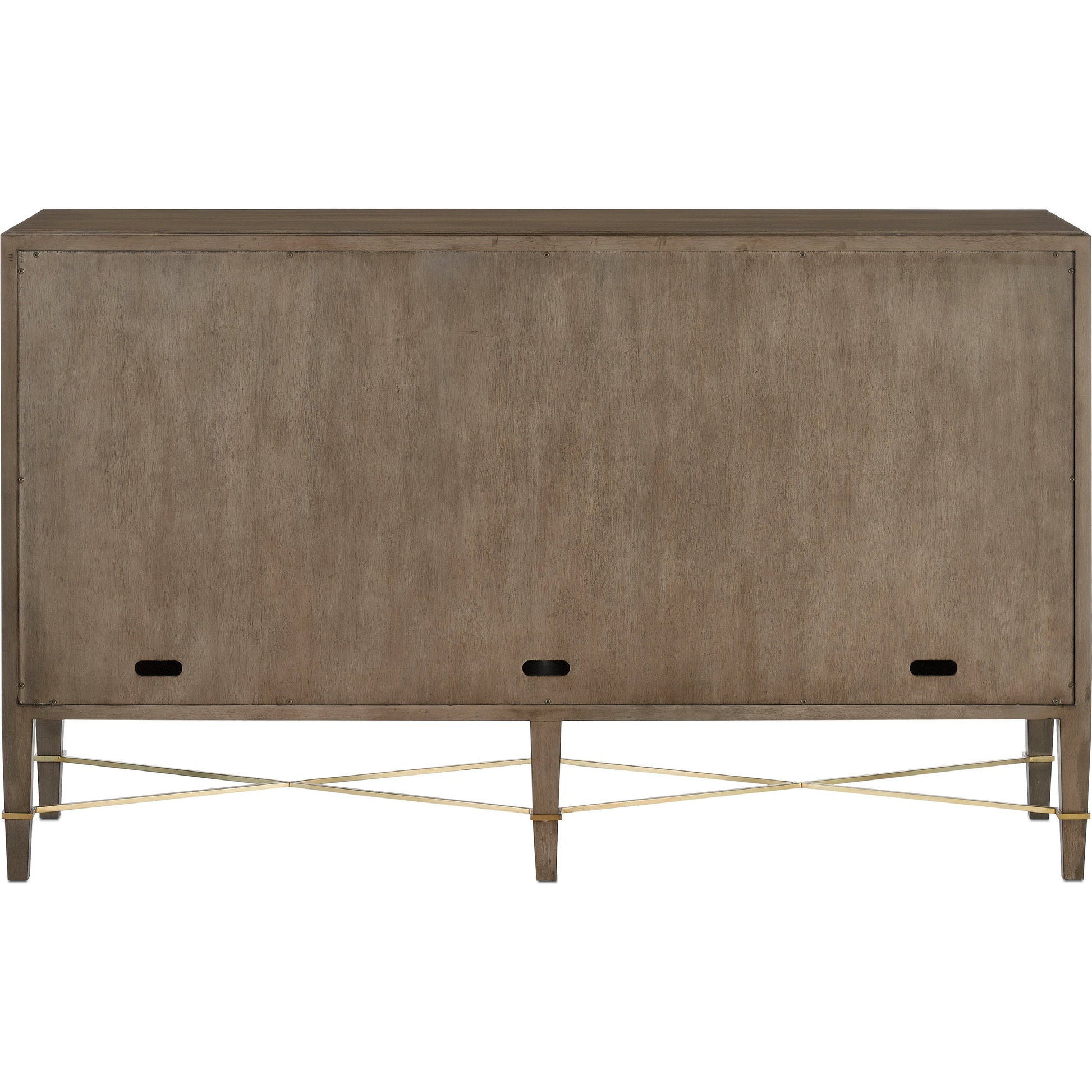 Verona Chanterelle Sideboard by Currey and Company in chanterelle, coffee, champagne. Made from mahogany, brass, iron in a modern style.
