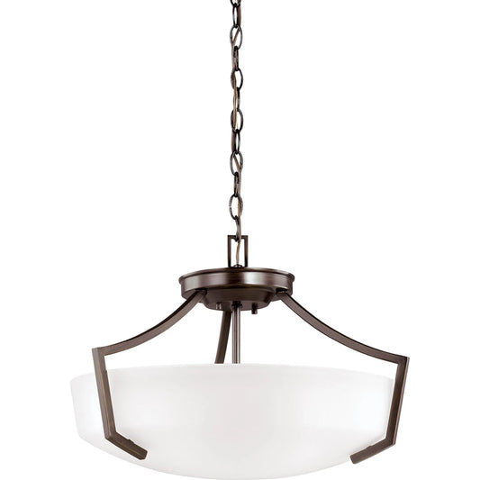 Hanford Three Light Ceiling Convertible Pendant by Visual Comfort & Co.. Made from steel in a transitional style.