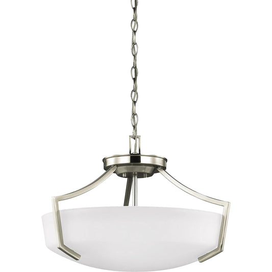 Hanford Three Light Ceiling Convertible Pendant by Visual Comfort & Co.. Made from steel in a transitional style.
