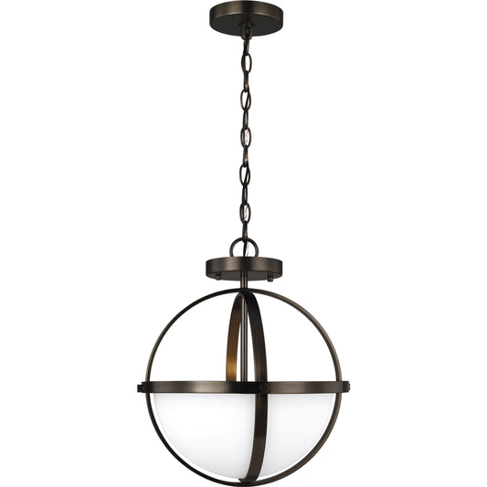 Alturas Two Light Semi-Flush Convertible Pendant by Visual Comfort & Co.. Made from steel in a unique style.