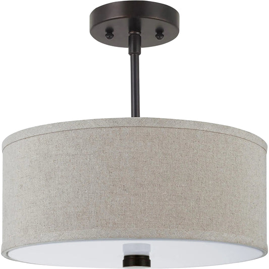 Dayna Shade Pendants Two Light Flush / Semi-Flush Convertible by Visual Comfort & Co.. Made from steel in a unique style.