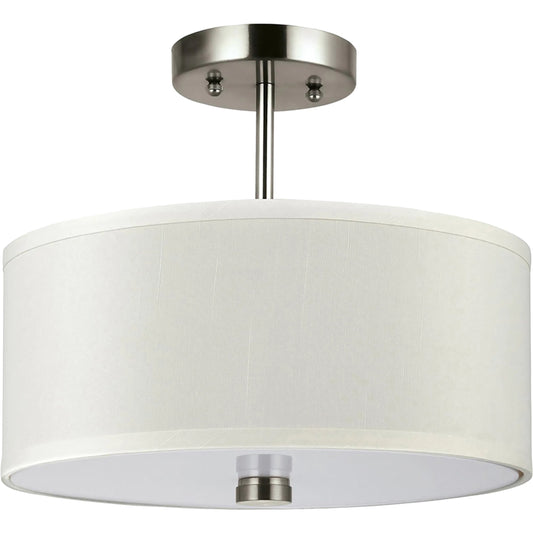 Dayna Shade Pendants Two Light Flush / Semi-Flush Convertible by Visual Comfort & Co.. Made from steel in a unique style.