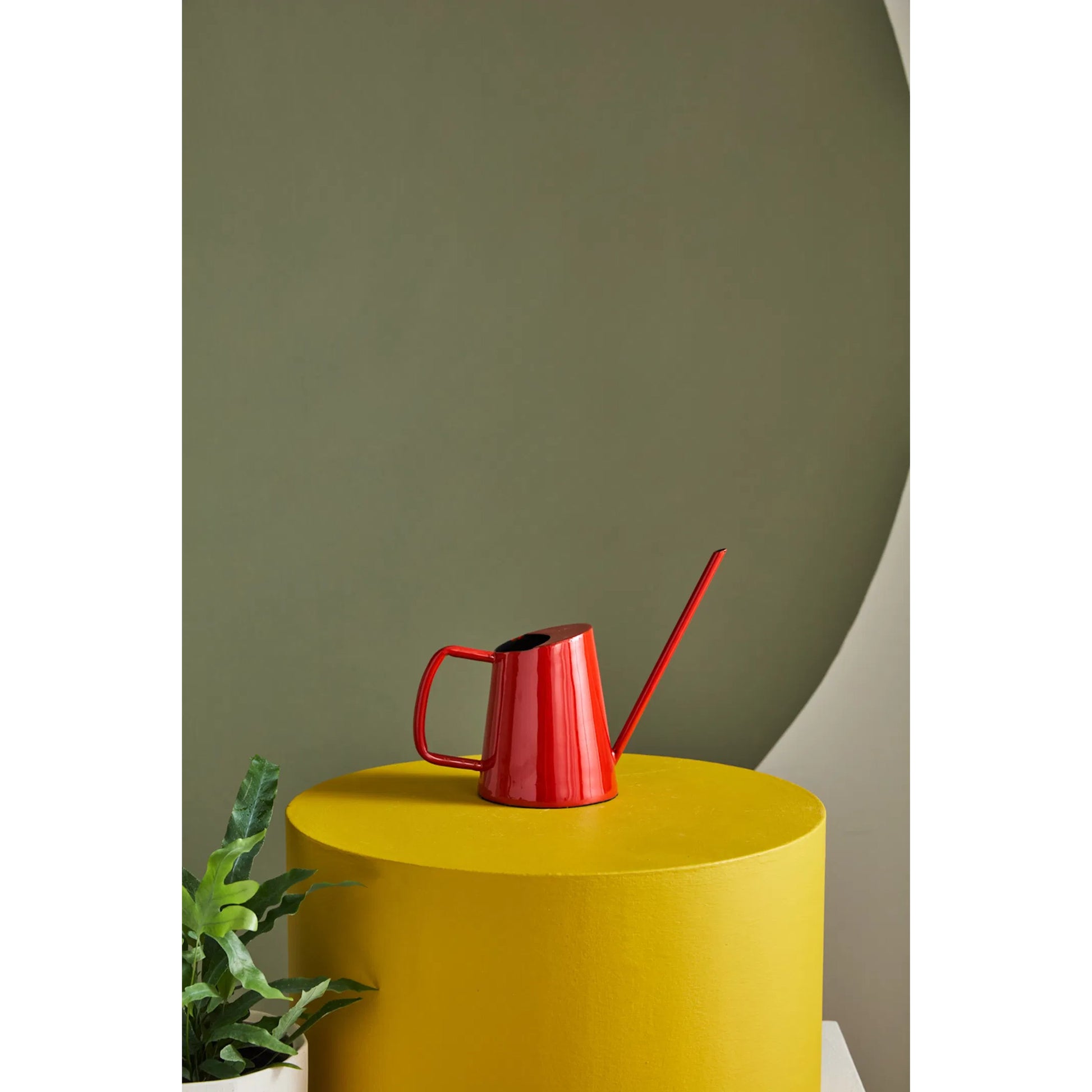 Patsy Watering Can by Accent Decor in white. Made from metal in a transitional style.