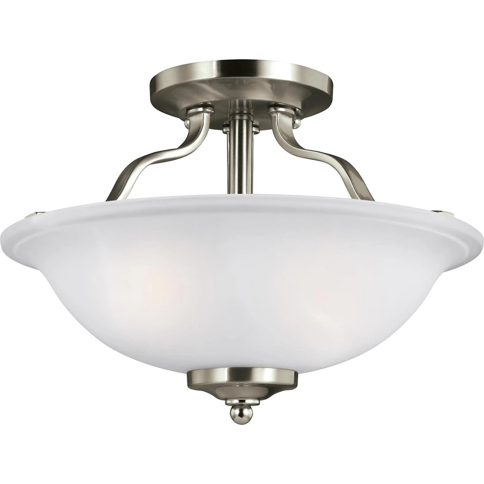 Emmons Two Light Semi-Flush by Visual Comfort & Co.. Made from steel in a transitional style.