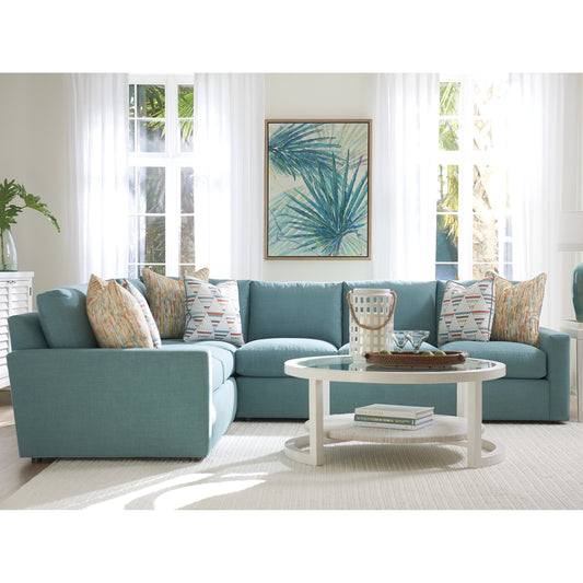 Rivershores Sectional by Tommy Bahama Home in ocean. Made from unique in a coastal style.