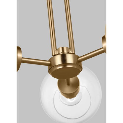 Codyn Three Light Semi-Flush Convertible Pendant by Visual Comfort & Co.. Made from steel in a modern style.