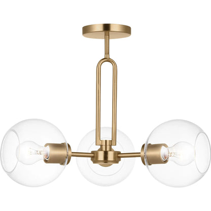 Codyn Three Light Semi-Flush Convertible Pendant by Visual Comfort & Co.. Made from steel in a modern style.
