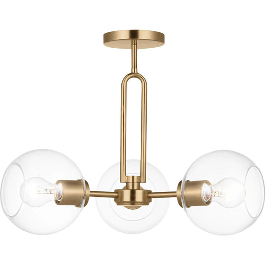 Codyn Three Light Semi-Flush Convertible Pendant by Visual Comfort & Co.. Made from steel in a unique style.