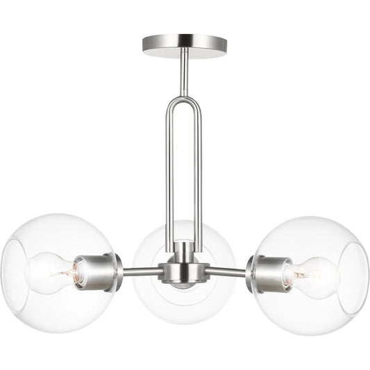 001 SI-2233425 | Primary Silo | Codyn Three Light Semi-Flush Convertible Pendant by Visual Comfort & Co.. Made from steel in a unique style.