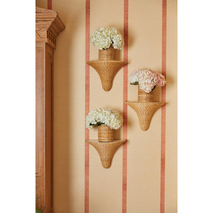 Baytree Wicker Bracket by Chelsea House in tan. Made from rattan in a transitional style.