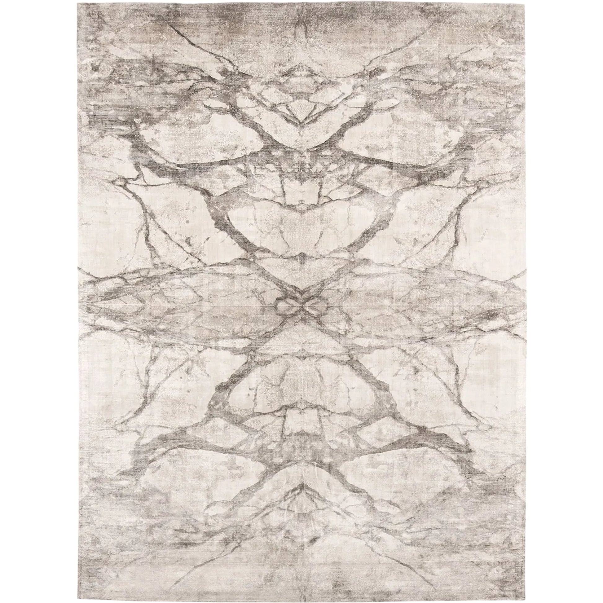 Mirror Match Marble Rug by Global Views in neutral and marble. Made from unique in a traditional style.