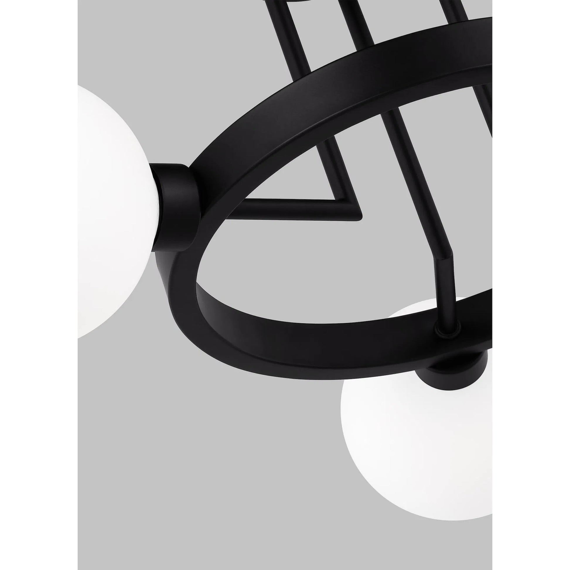 Clybourn Three Light Semi-Flush Mount by Visual Comfort & Co.. Made from steel in a unique style.