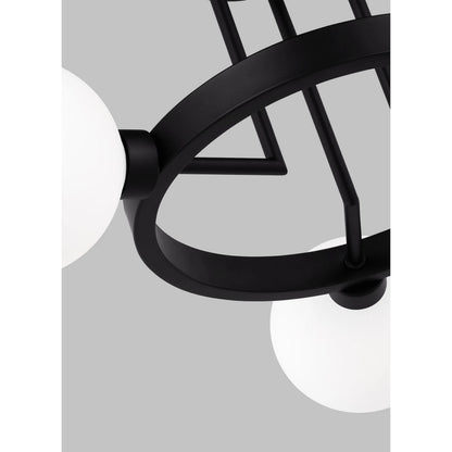 Clybourn Three Light Semi-Flush Mount by Visual Comfort & Co.. Made from steel in a unique style.
