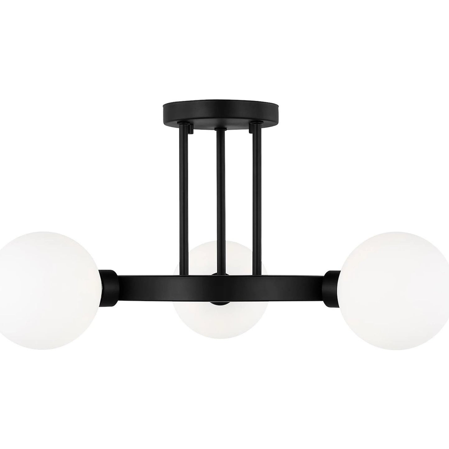 002 SI-2233426 | Primary Silo | Clybourn Three Light Semi-Flush Mount by Visual Comfort & Co.. Made from steel in a unique style.