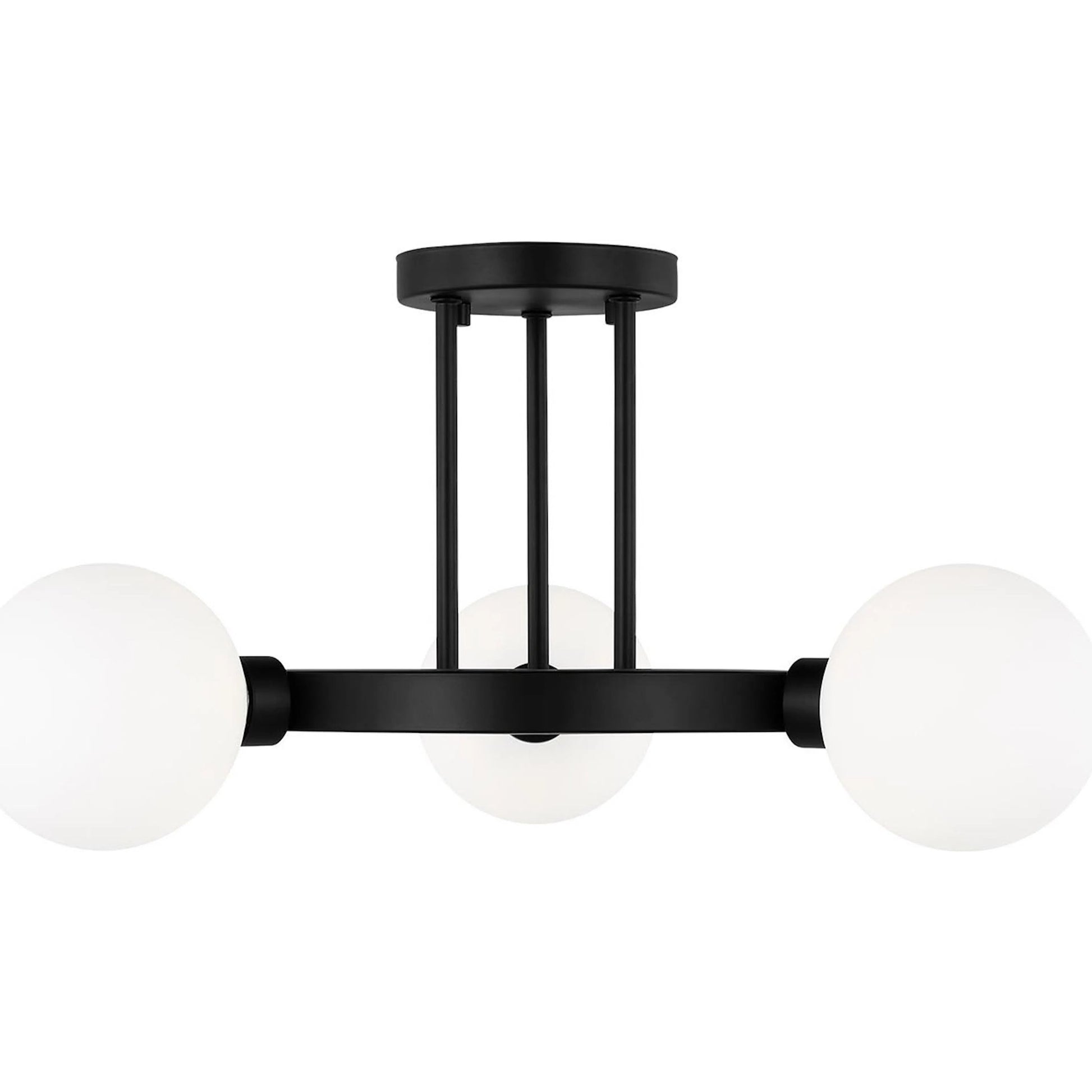 Clybourn Three Light Semi-Flush Mount by Visual Comfort & Co.. Made from steel in a unique style.