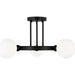 Clybourn Three Light Semi-Flush Mount by Visual Comfort & Co.. Made from steel in a unique style.