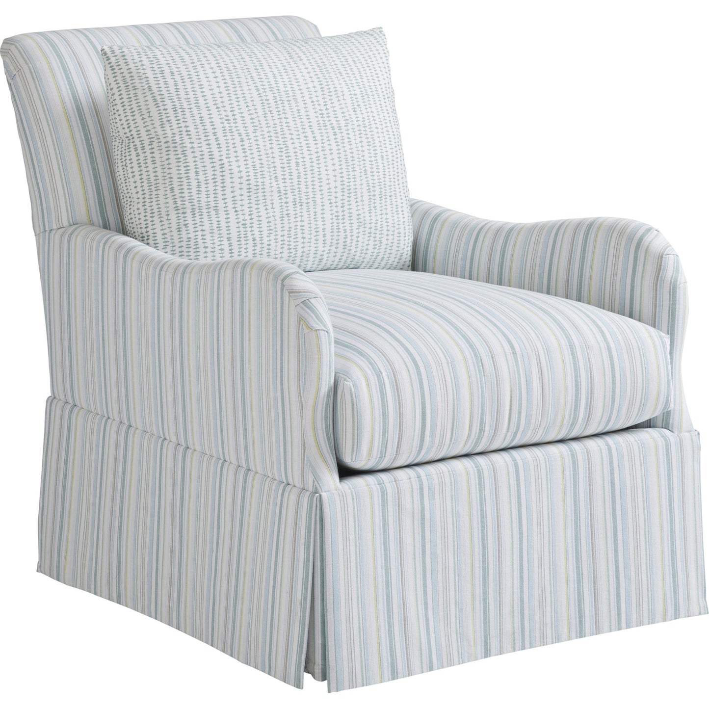 001 SR-836322 | Additional Silo | Palm Frond Swivel Chair by Tommy Bahama Home in blue. Made from unique in a transitional style.