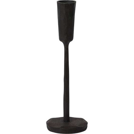 Davina Candlestick by Accent Decor in black. Made from metal in a modern style.