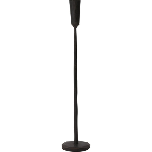 Davina Candlestick by Accent Decor in black. Made from metal in a modern style.
