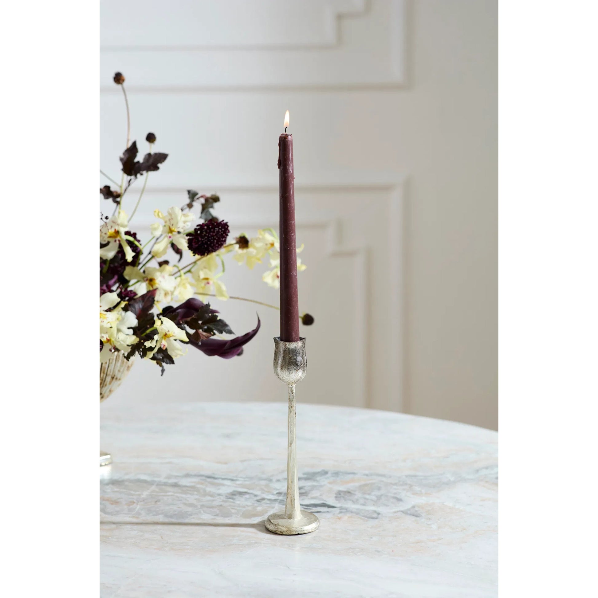 Auric Candlestick by Accent Decor. Made from metal in a modern style.