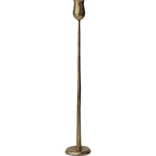 Auric Candlestick by Accent Decor in gold. Made from metal in a modern style.