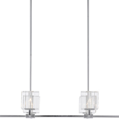 Valerio Chandelier by Currey and Company in silver leaf. Made from metal, optic crystal in a modern style.
