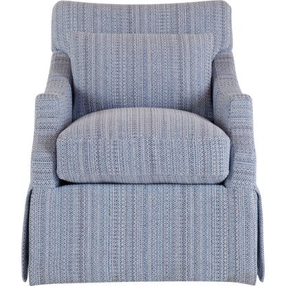 Margaux Accent Chair by Universal Furniture in paxton sand and sumatra. Made from 81% polyester, 19% cotton in a transitional style.