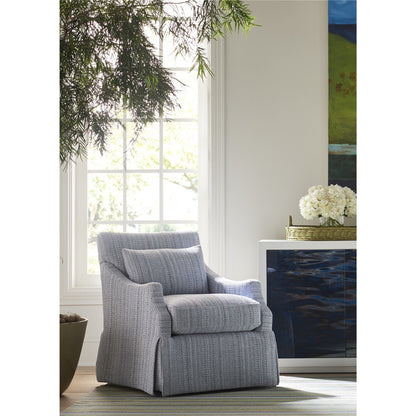 Margaux Accent Chair by Universal Furniture in paxton sand and sumatra. Made from 81% polyester, 19% cotton in a transitional style.