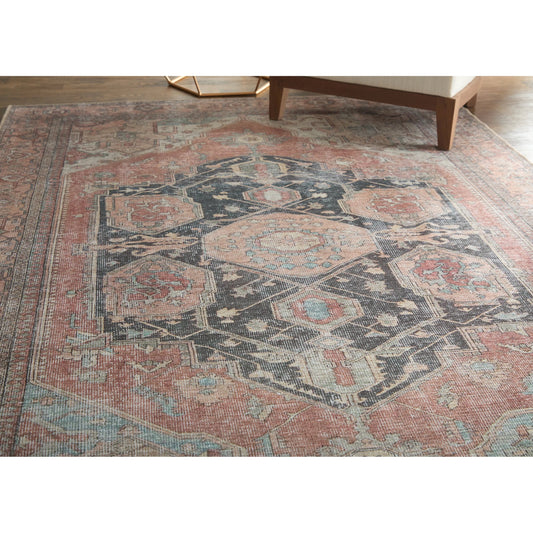 Percy Transitional Rug - 39ALF by Feizy in orange, brown, taupe. Made from polyester in a unique style.