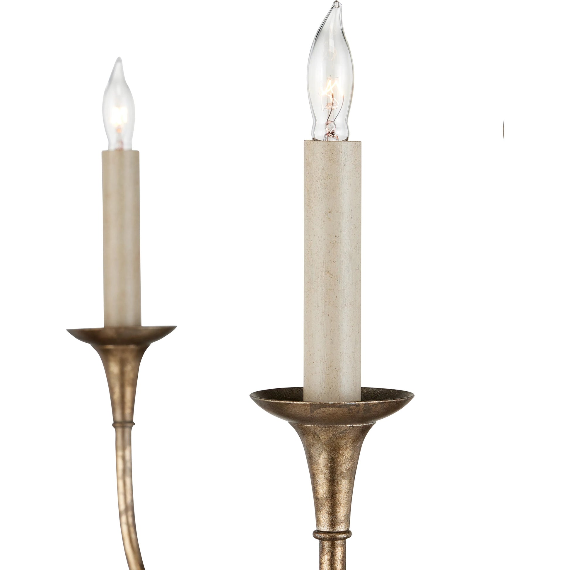 Nottaway Two-Tier Chandelier by Currey and Company. Made from wrought iron in a traditional style.