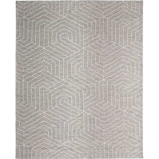 Emerson Rug - T32T8015 by Feizy in gray, ivory. Made from polypropylene in a unique style.